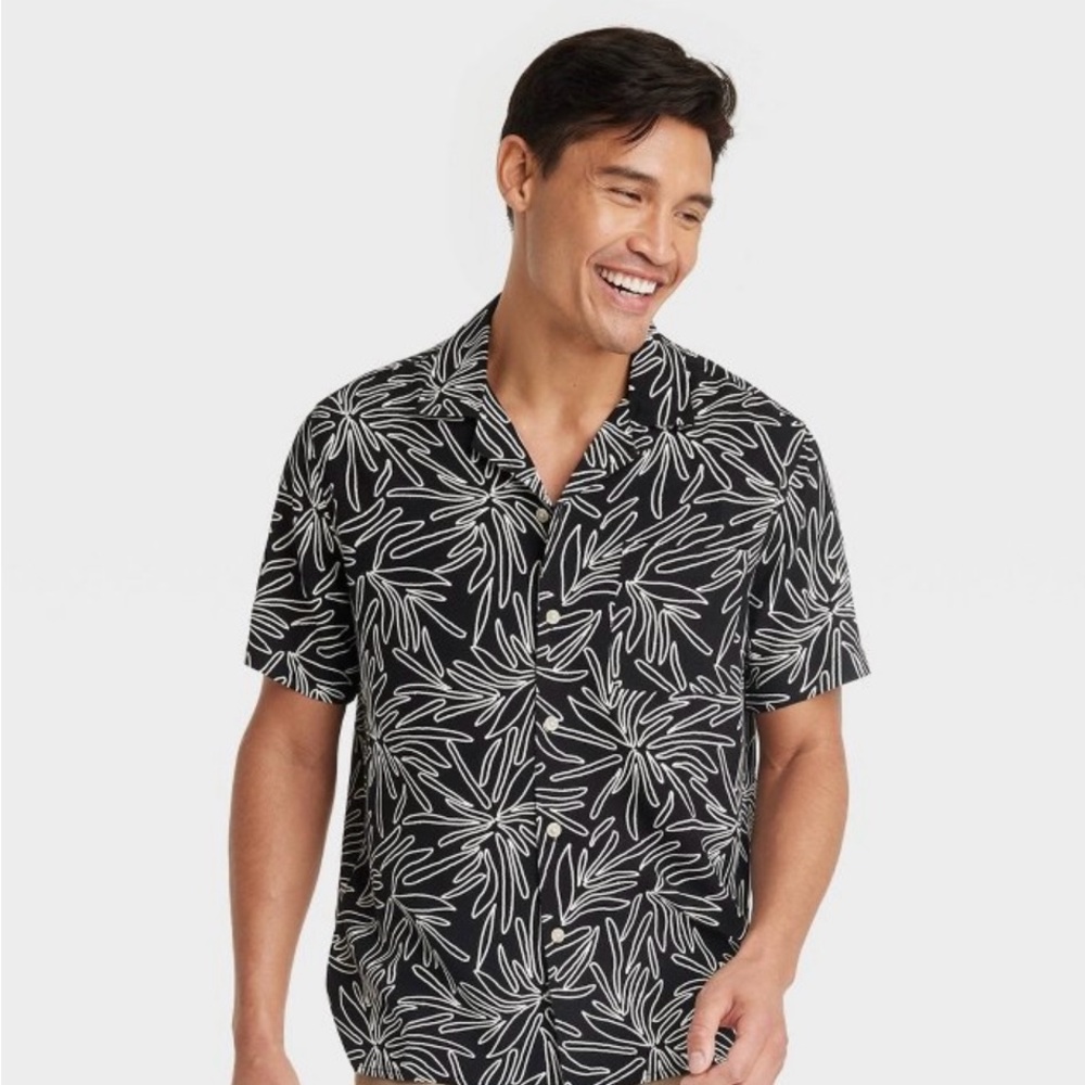 Goodfellow & Co Black and White Casual Button Down Shirt